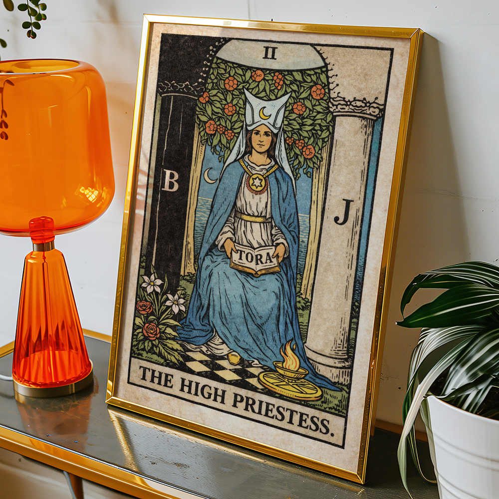 THE HIGH PRIESTESS TAROT CARD POSTER