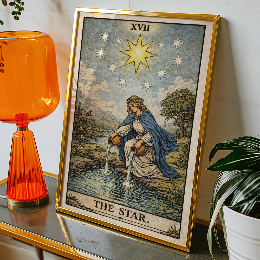 THE STAR TAROT CARD POSTER