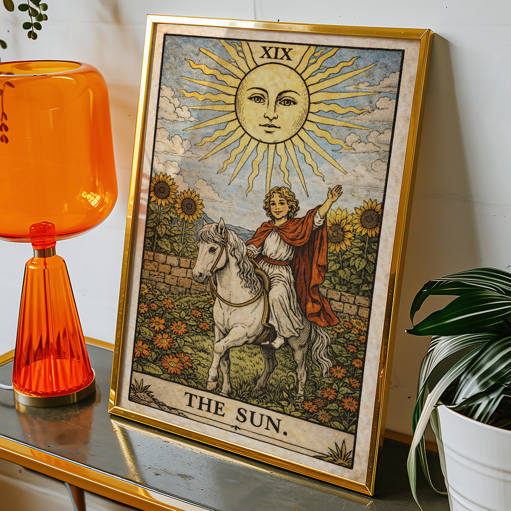 THE SUN TAROT CARD POSTER
