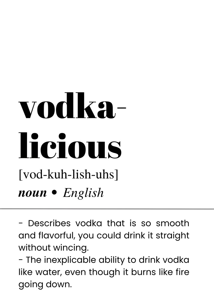 Alternative view of VODKALICIOUS BAR AND DRINKS DICTIONARY POSTER