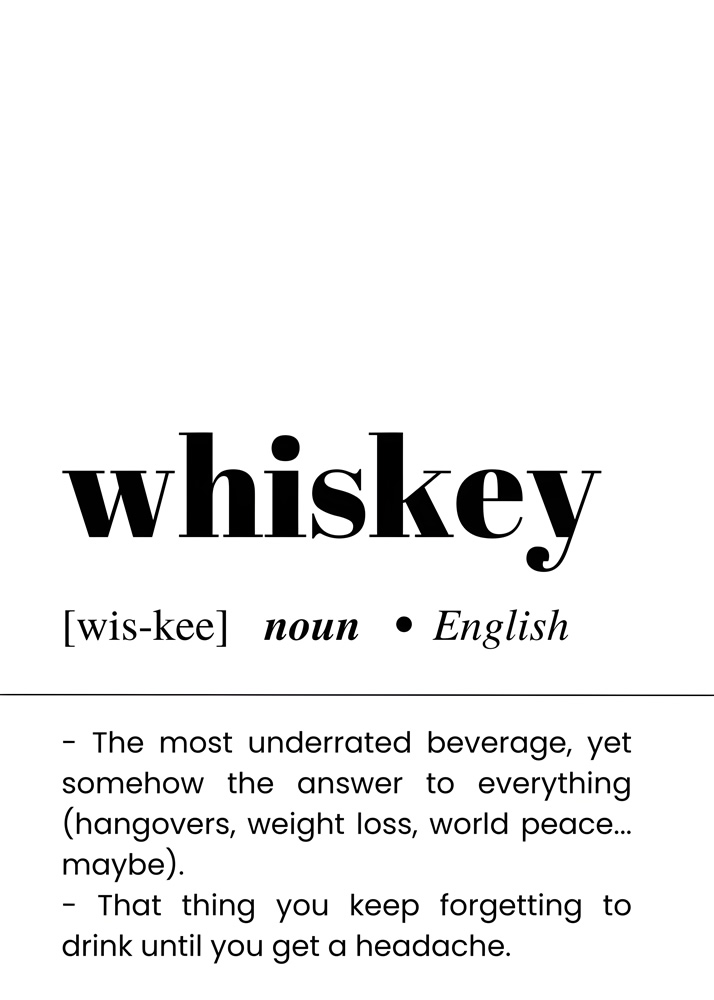 Alternative view of WHISKEY BAR AND DRINKS DICTIONARY POSTER