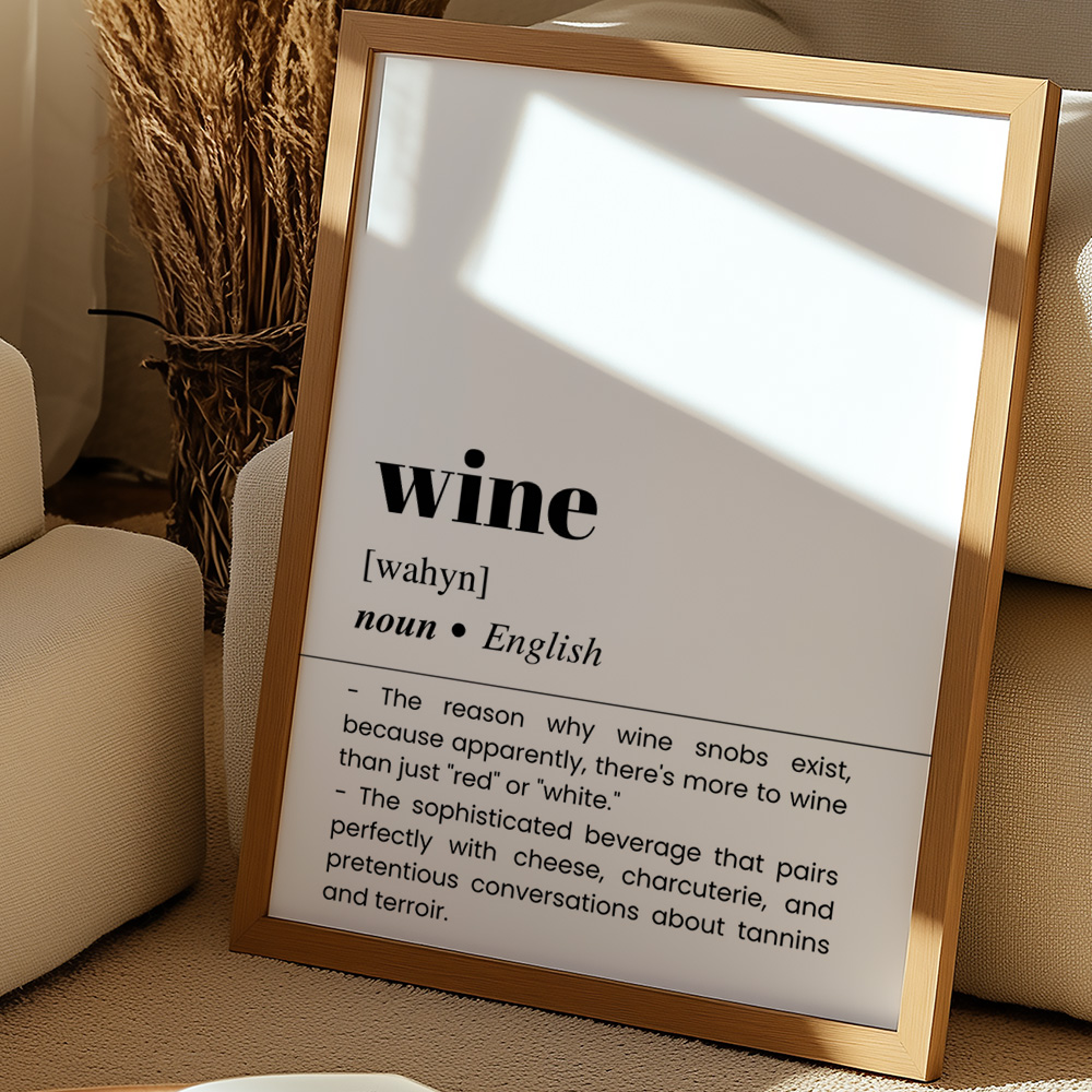 WINE II BAR AND DRINKS DICTIONARY POSTER