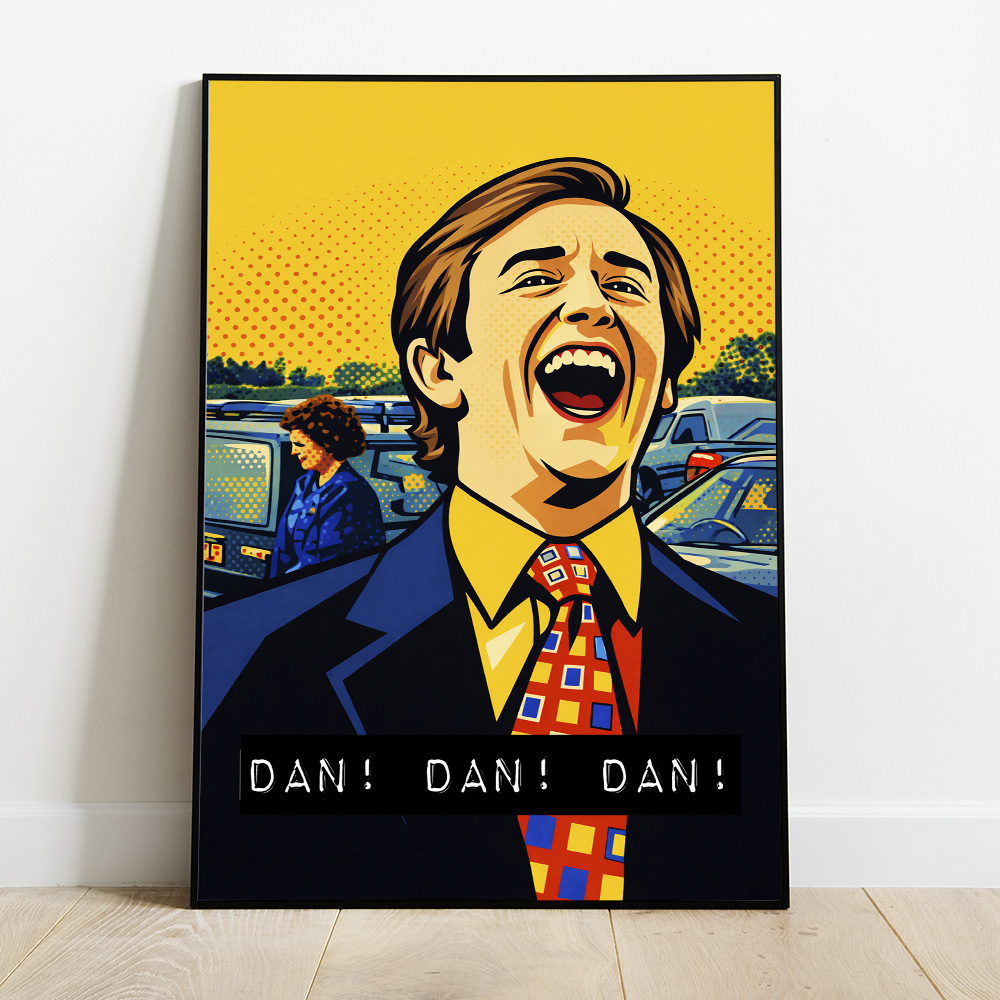 Alternative view of ALAN PARTRIDGE DAN MAXIMALIST POP ART STYLE POSTER