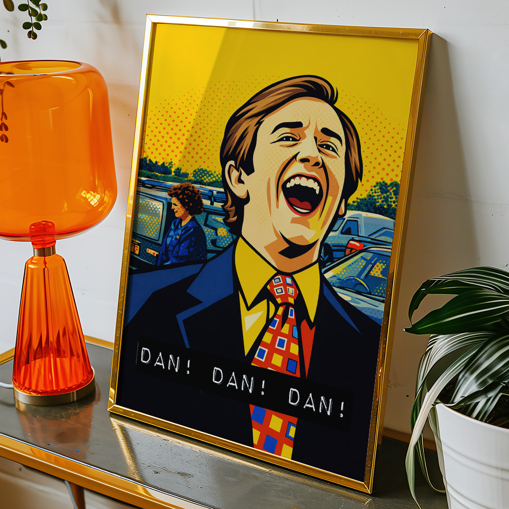 ALAN PARTRIDGE DAN MAXIMALIST POP ART STYLE POSTER