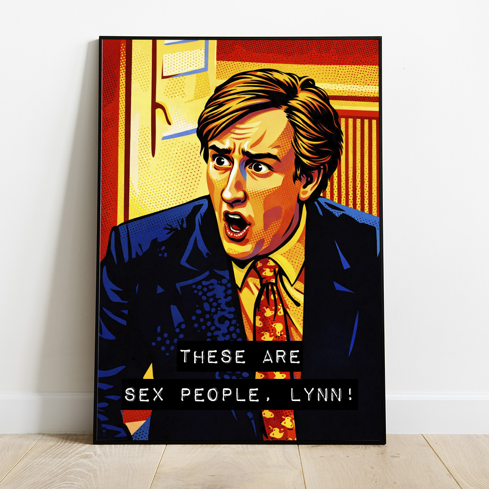 Alternative view of ALAN PARTRIDGE SEX PEOPLE MAXIMALIST POP ART STYLE POSTER