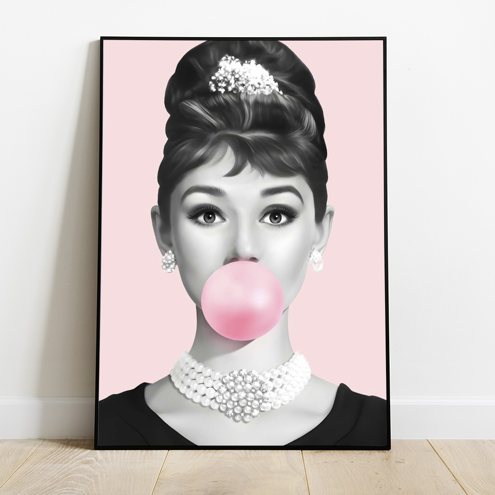 AUDREY BUBBLEGUM BOLD AND MAXIMALIST POSTER