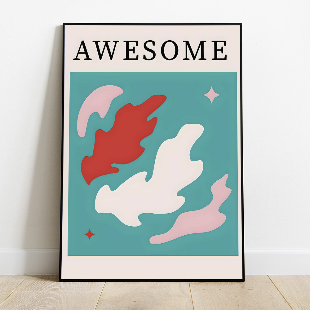 AWESOME BOLD AND MAXIMALIST POSTER