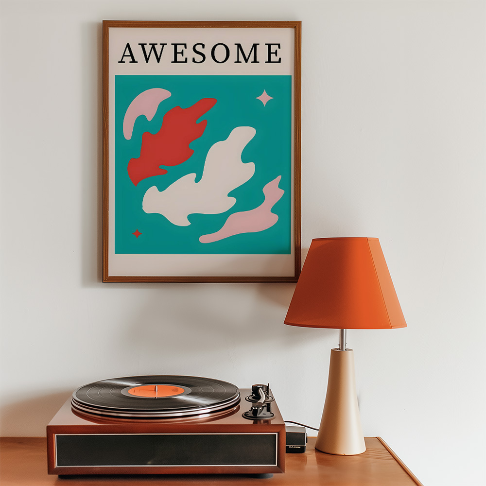 Alternative view of AWESOME BOLD AND MAXIMALIST POSTER