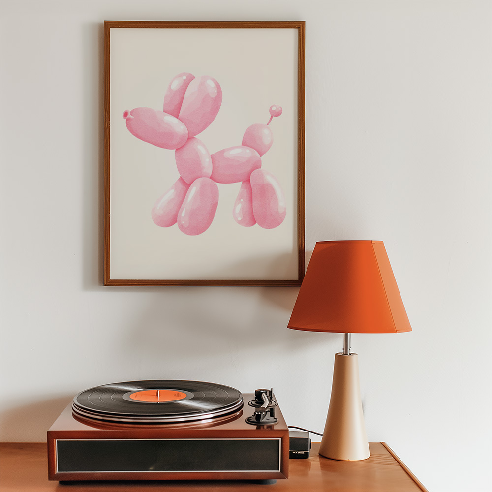 Alternative view of BALLOON DOG BOLD AND MAXIMALIST POSTER