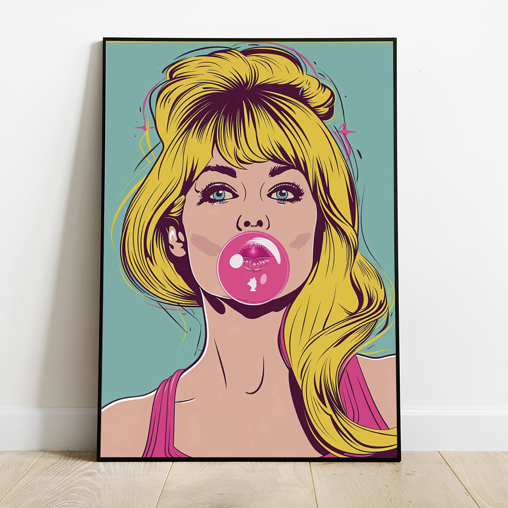 BARDOT POP ART BUBBLEGUM BOLD AND MAXIMALIST POSTER