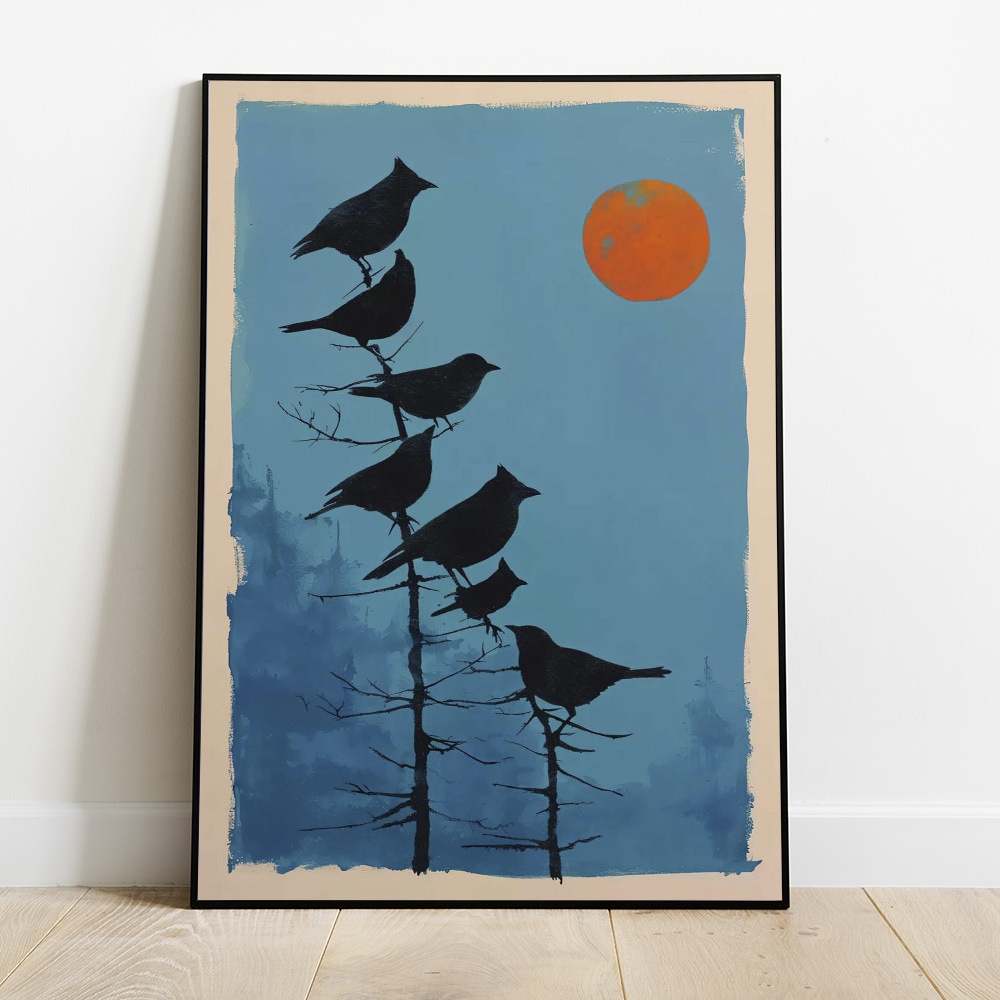 BIRDS BOLD AND MAXIMALIST POSTER