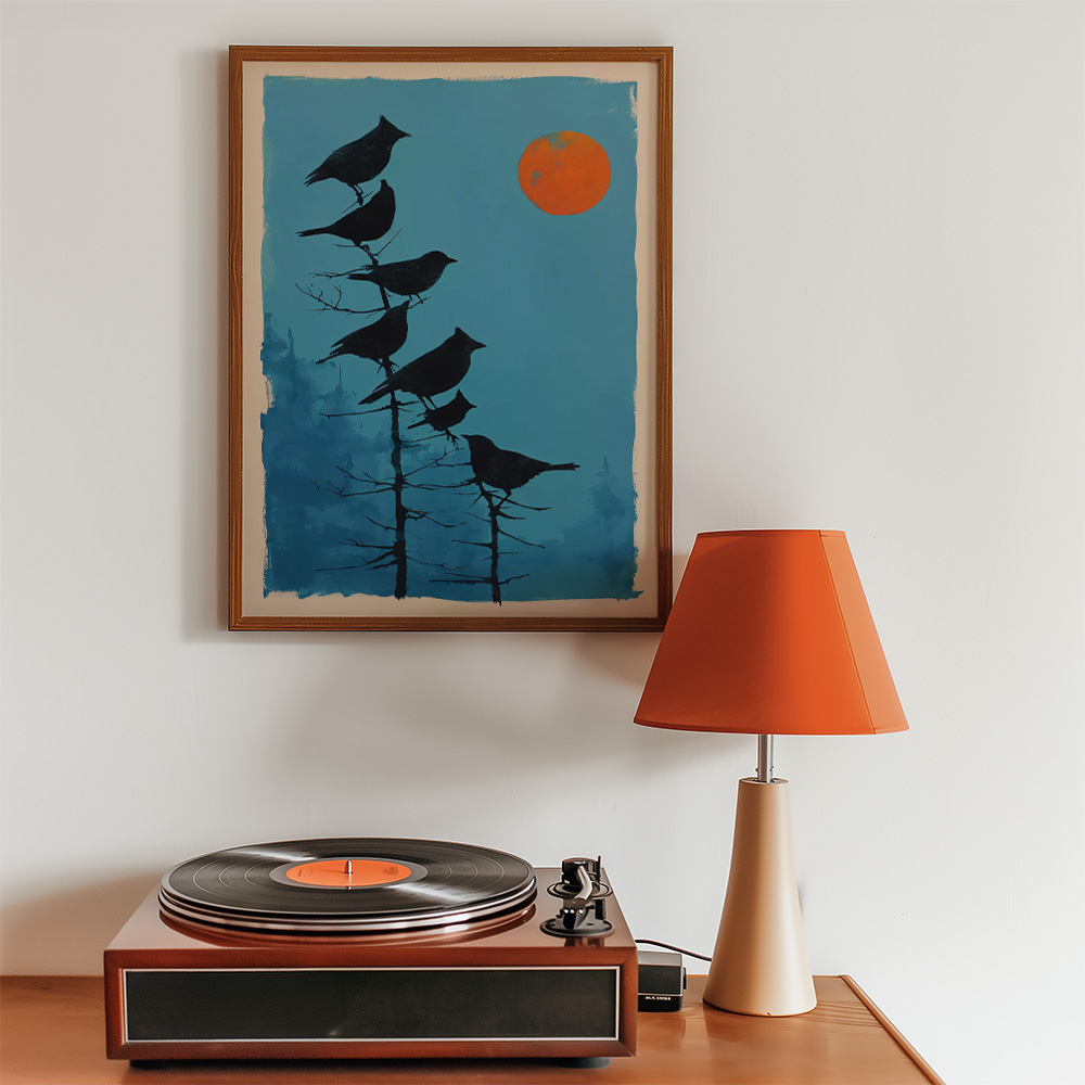 Alternative view of BIRDS BOLD AND MAXIMALIST POSTER
