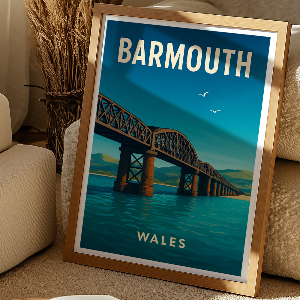 Alternative view of PERSONALISED MINIMALIST TRAVEL POSTER