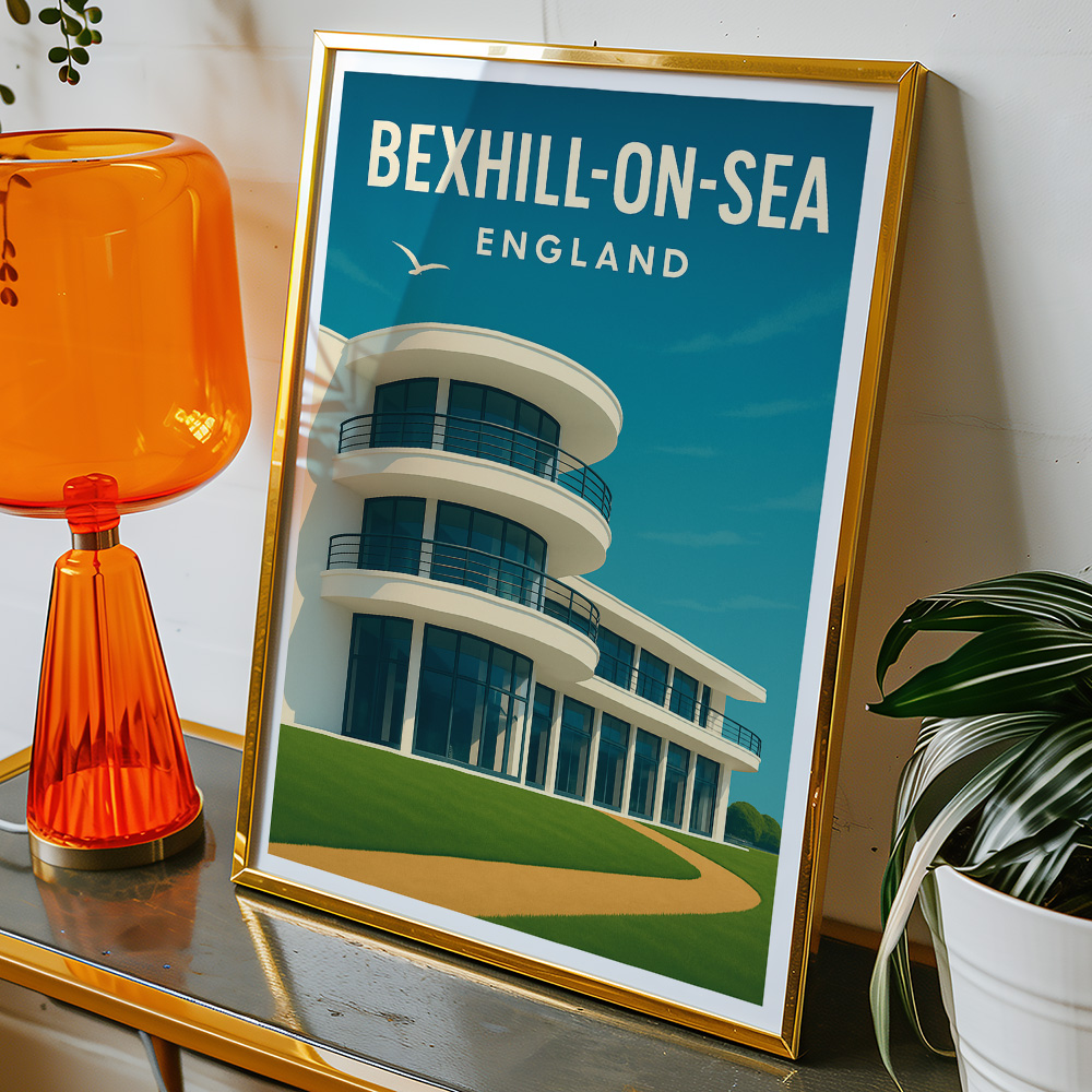 Alternative view of BEXHILL-ON-SEA MINIMALIST TRAVEL POSTER