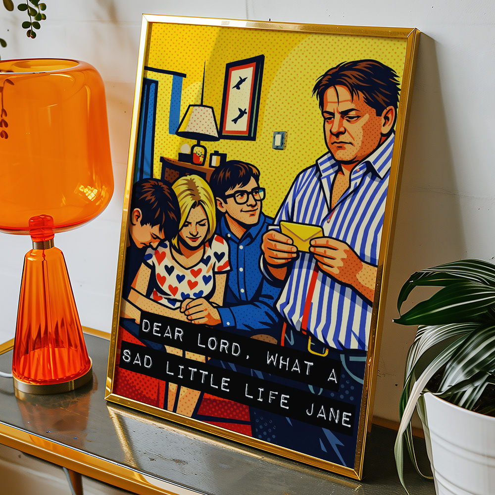 COME DINE WITH ME SAD LITTLE LIFE MAXIMALIST POP ART STYLE POSTER