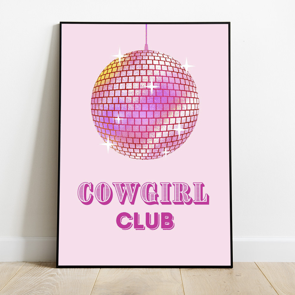 COWGIRL CLUB BOLD AND MAXIMALIST POSTER