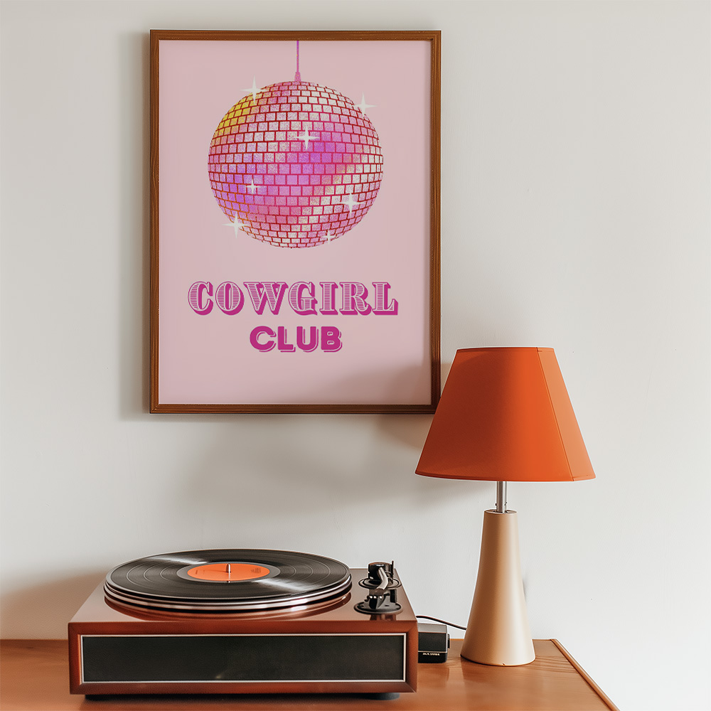 Alternative view of COWGIRL CLUB BOLD AND MAXIMALIST POSTER