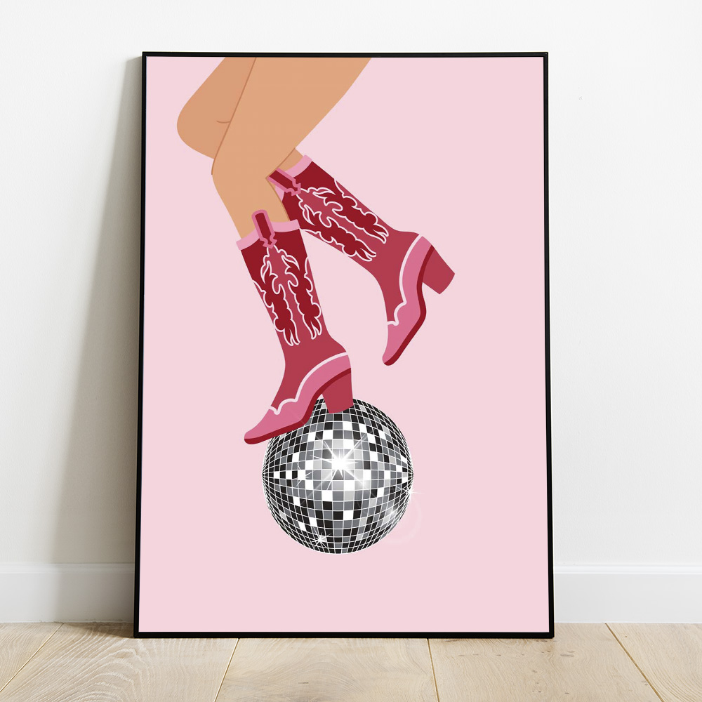 COWGIRL DISCO BOLD AND MAXIMALIST POSTER
