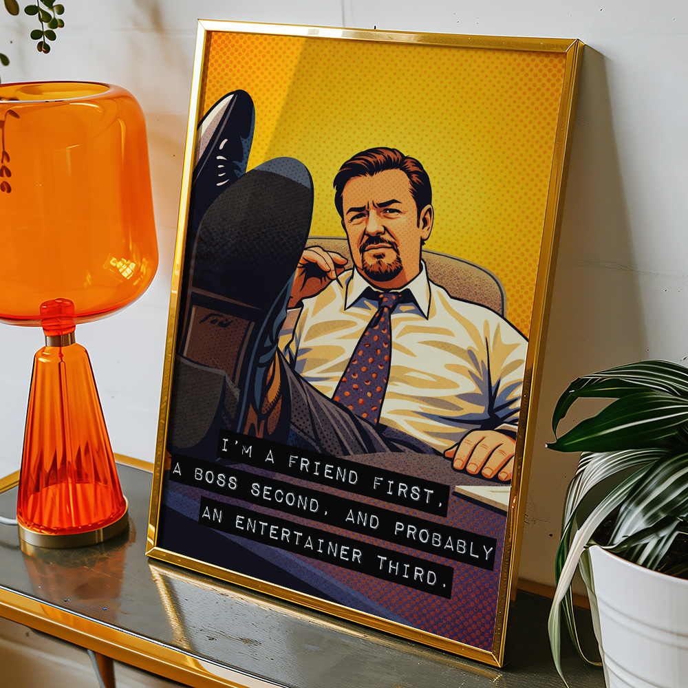 DAVID BRENT ENTERTAINER MAXIMALIST POP ART STYLE POSTER
