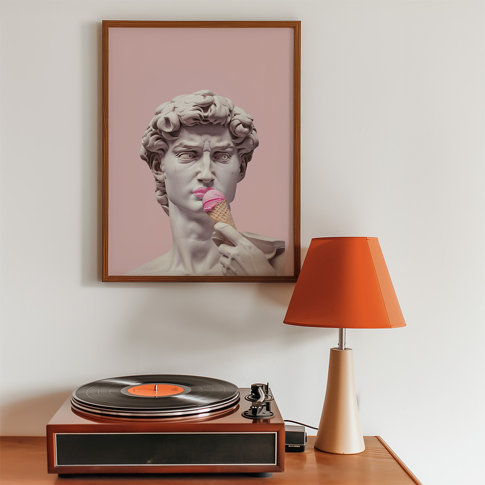Alternative view of DAVID ICECREAM BOLD AND MAXIMALIST POSTER