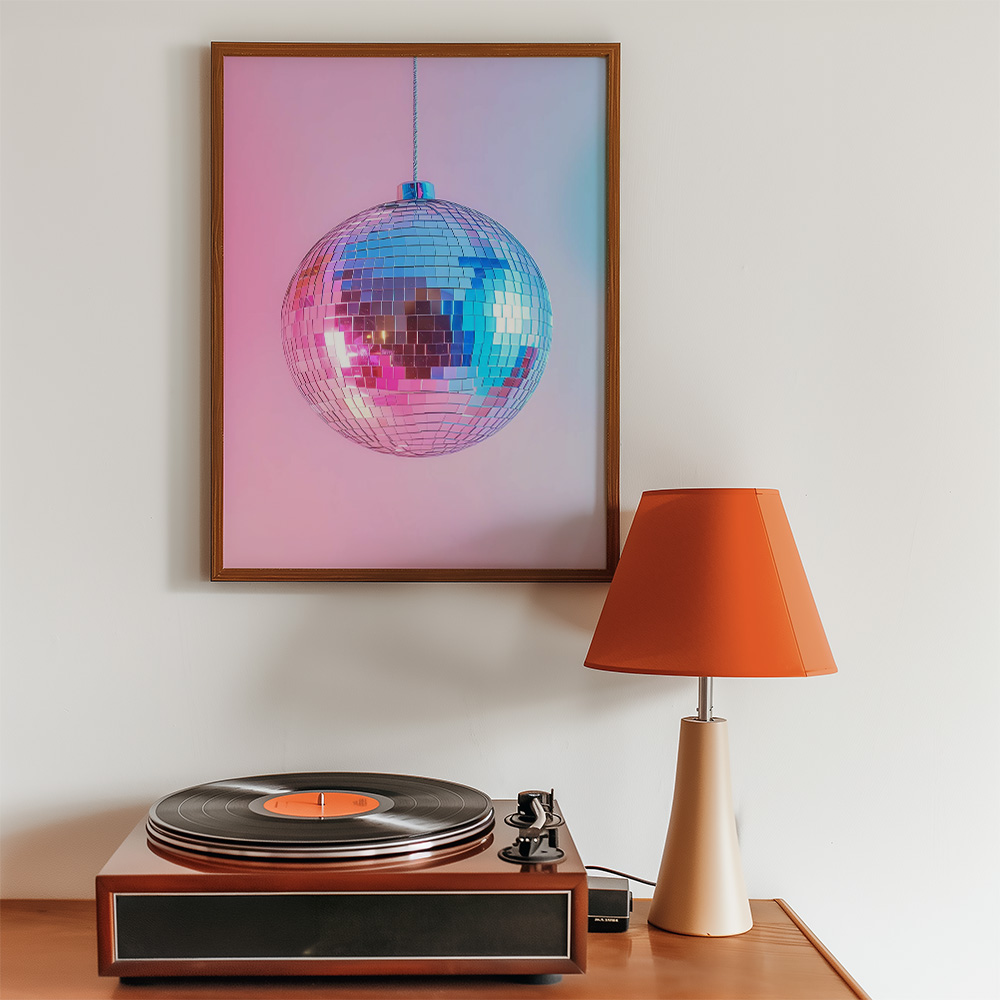 Alternative view of DISCOBALL BOLD AND MAXIMALIST POSTER