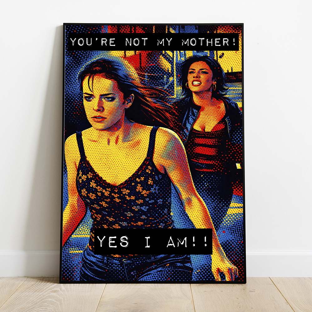 Alternative view of EASTENDERS KAT AND ZOE MAXIMALIST POP ART STYLE POSTER