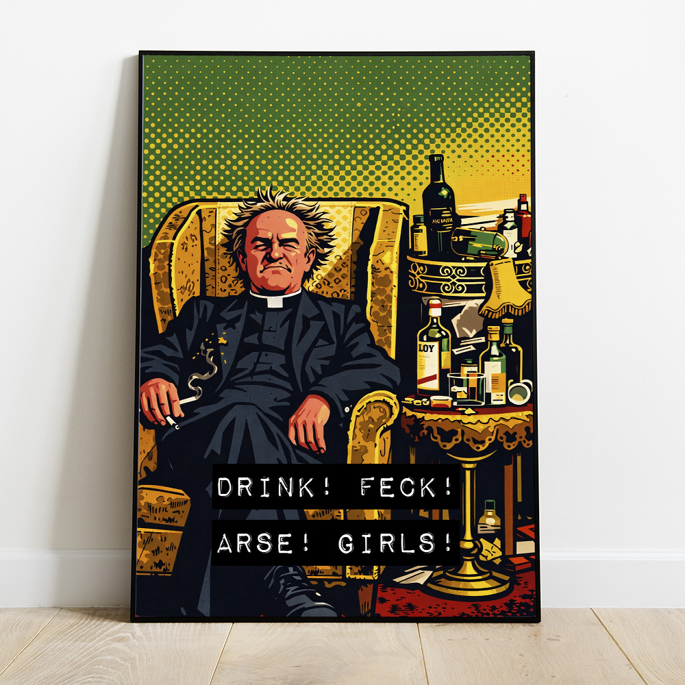 Alternative view of FATHER TED JACK MAXIMALIST POP ART STYLE POSTER