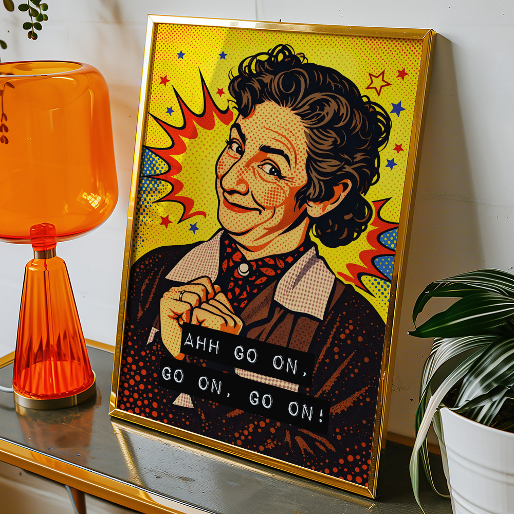 FATHER TED MRS DOYLE MAXIMALIST POP ART STYLE POSTER
