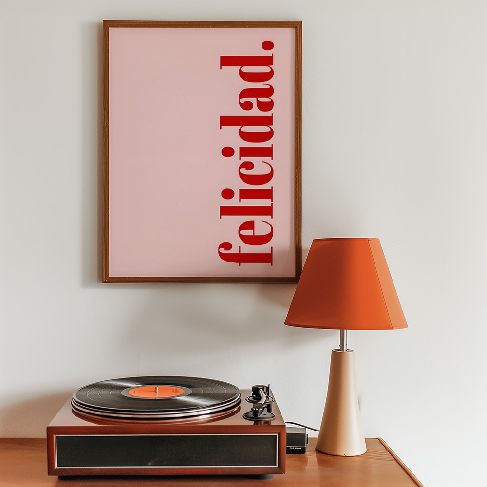 Alternative view of FELICIDAD BOLD AND MAXIMALIST POSTER