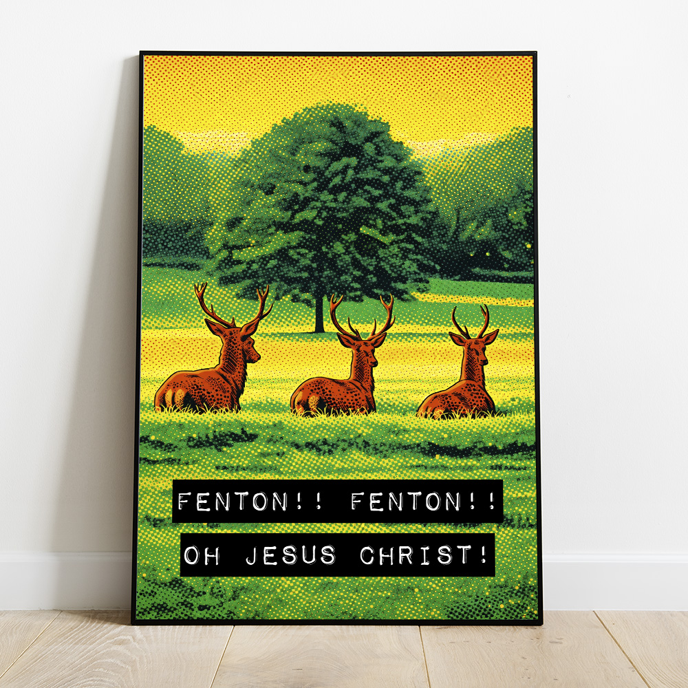 Alternative view of FENTON MAXIMALIST POP ART STYLE POSTER