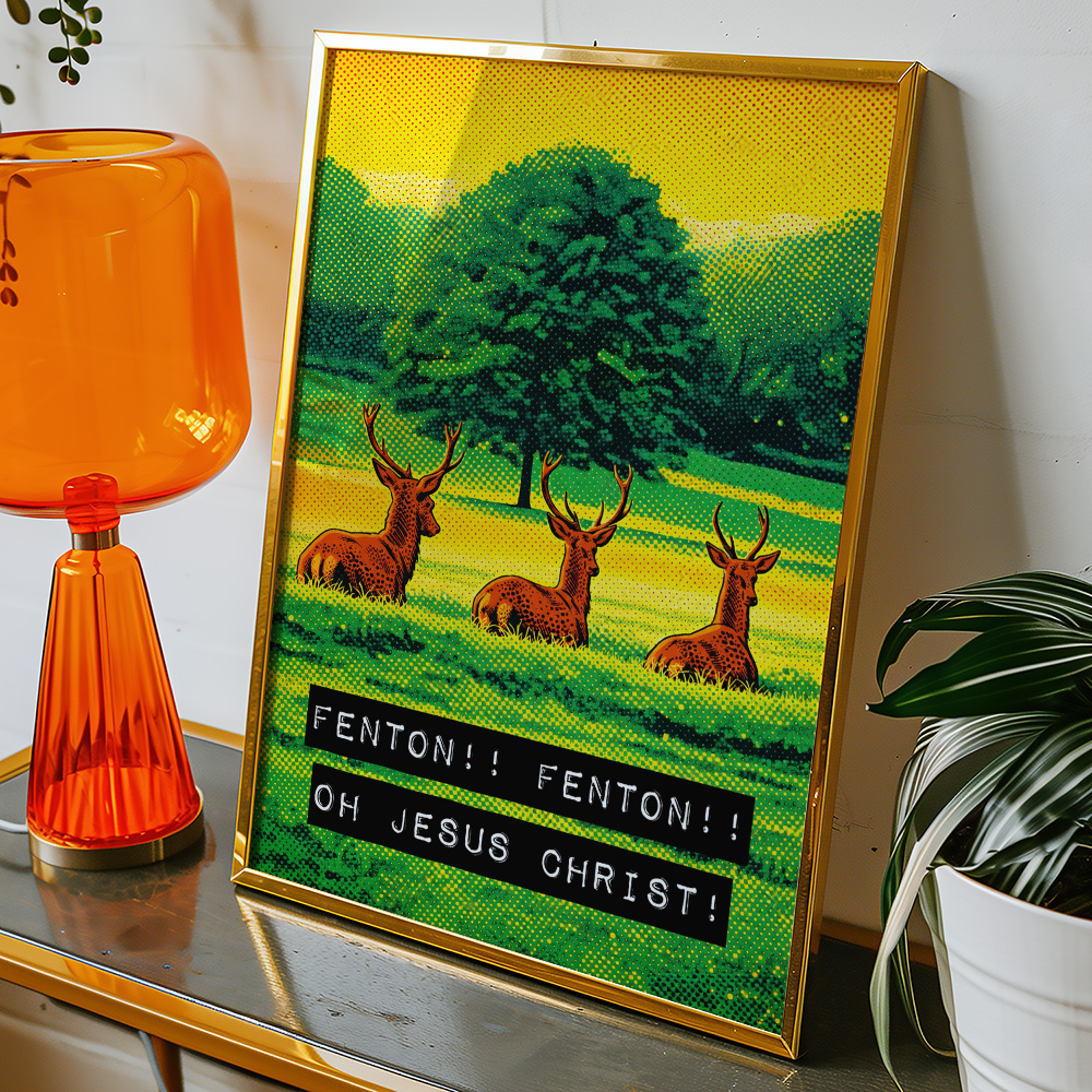 FENTON MAXIMALIST POP ART STYLE POSTER