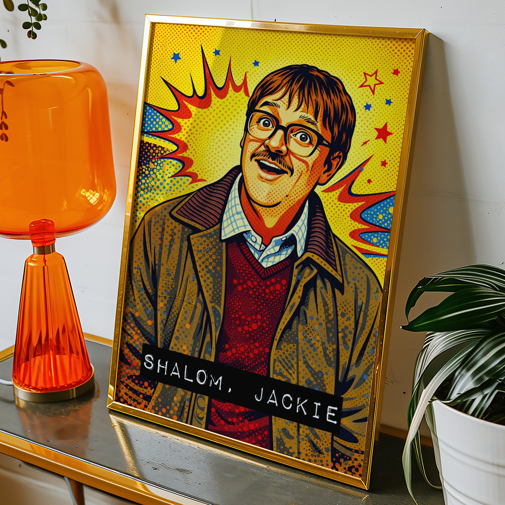 FRIDAY NIGHT DINNER JIM MAXIMALIST POP ART STYLE POSTER