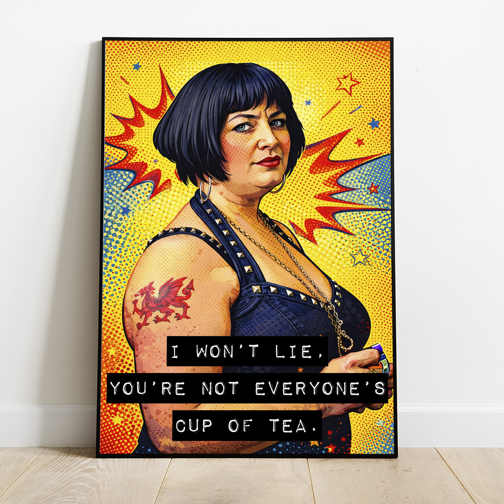 Alternative view of GAVIN AND STACEY NESSA MAXIMALIST POP ART STYLE POSTER