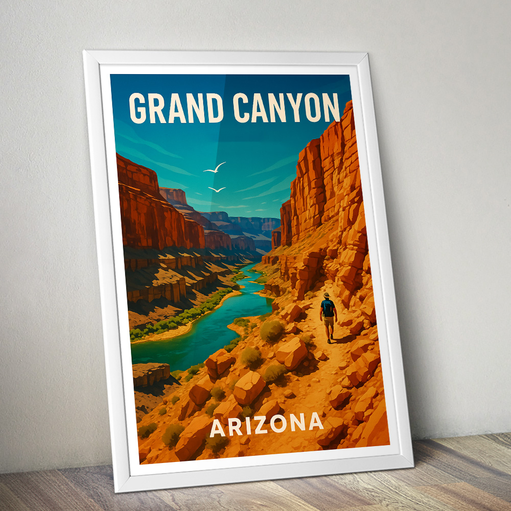 GRAND CANYON  ARIZONA MINIMALIST TRAVEL POSTER