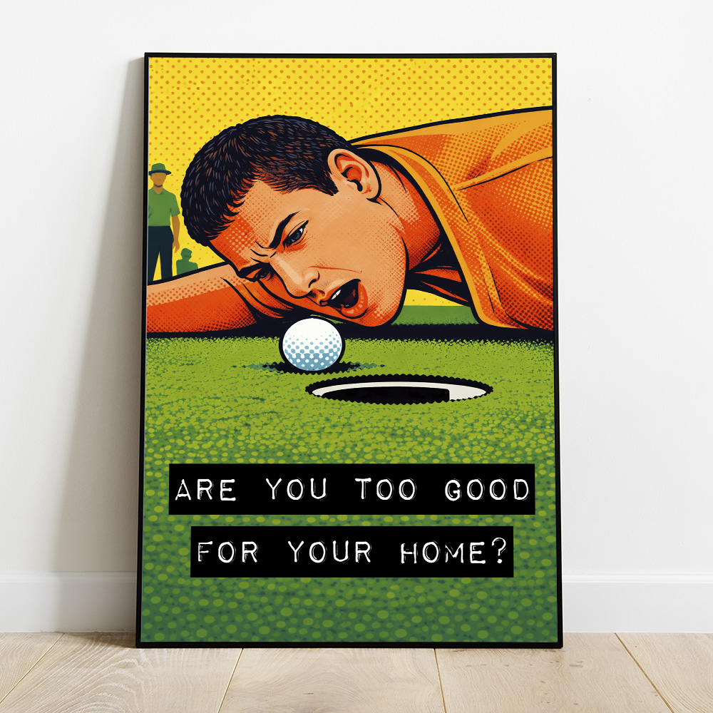 Alternative view of HAPPY GILMORE TOO GOOD FOR YOUR HOME MAXIMALIST POP ART STYLE POSTER