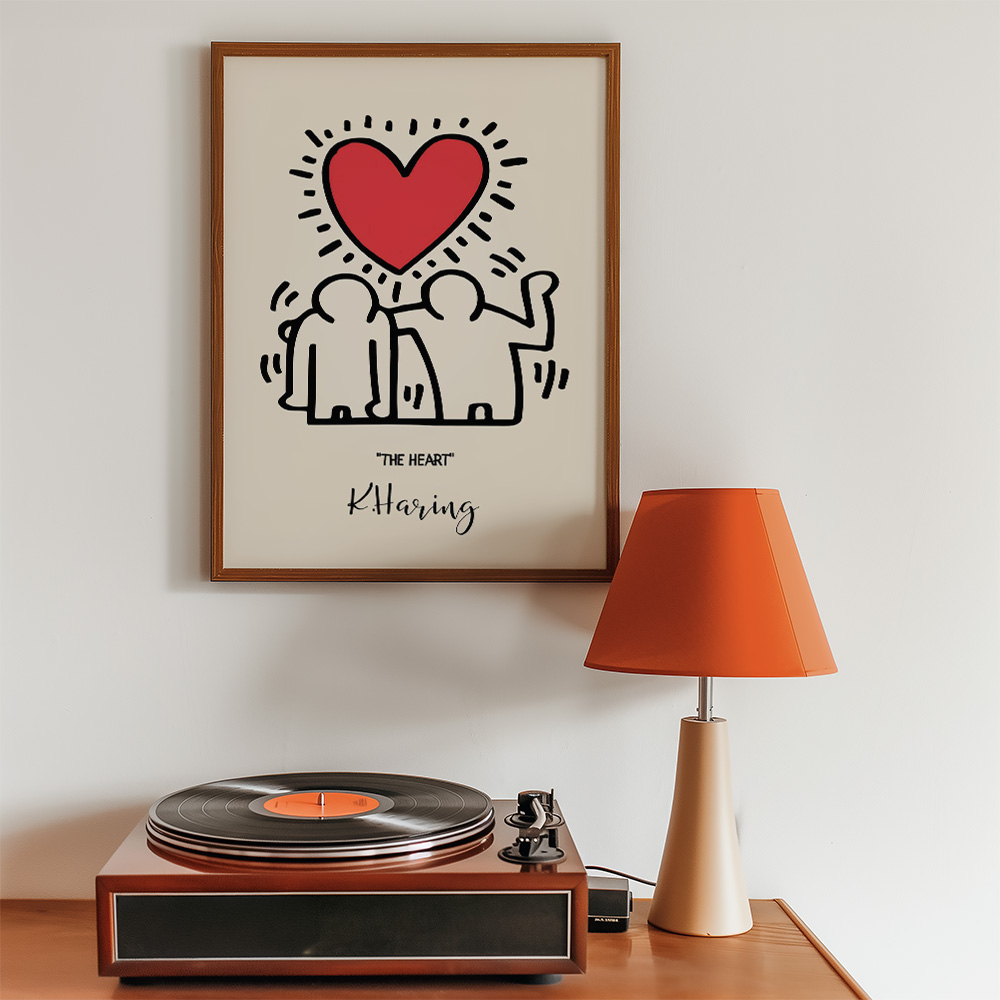 Alternative view of HARING BOLD AND MAXIMALIST POSTER