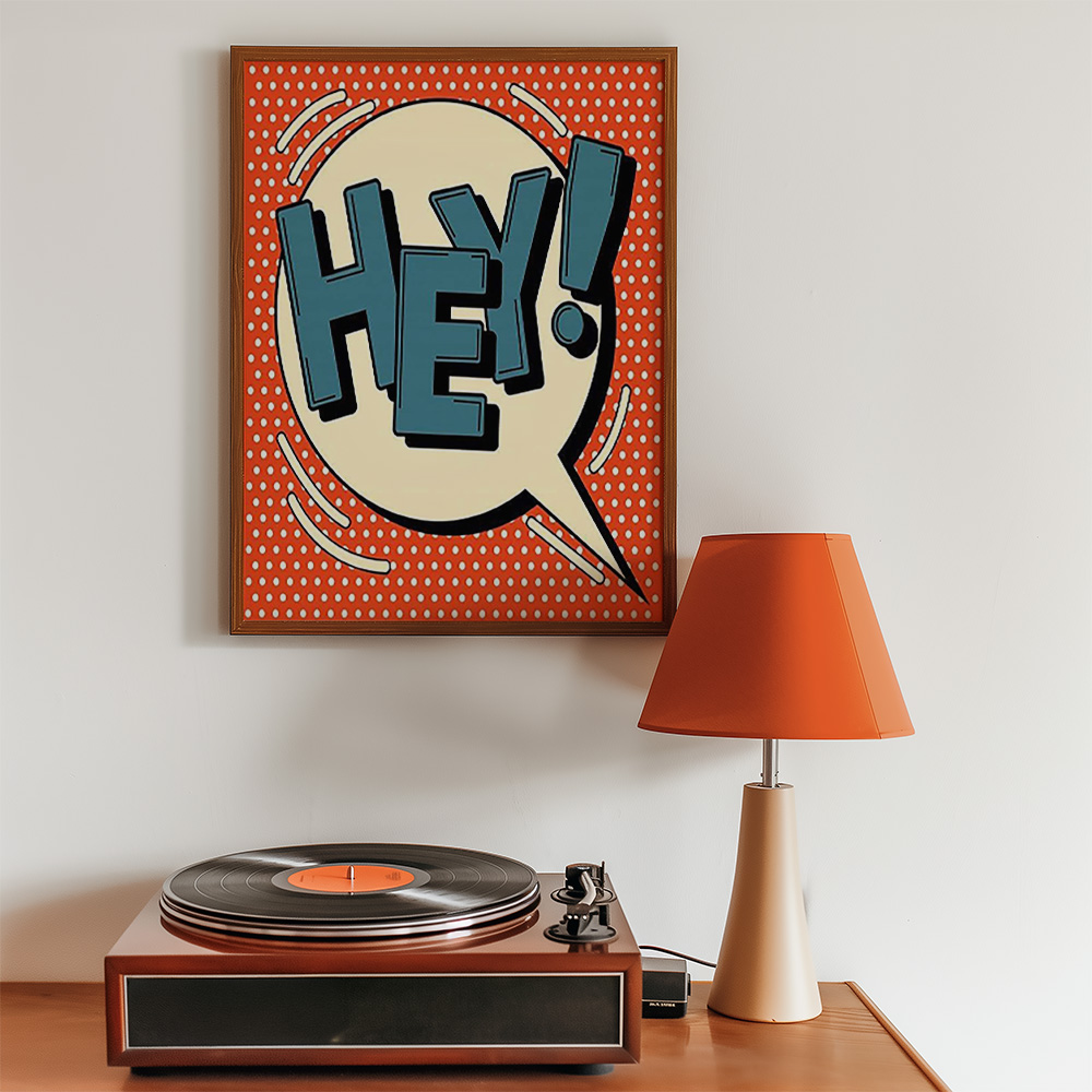 Alternative view of HEY BOLD AND MAXIMALIST POSTER