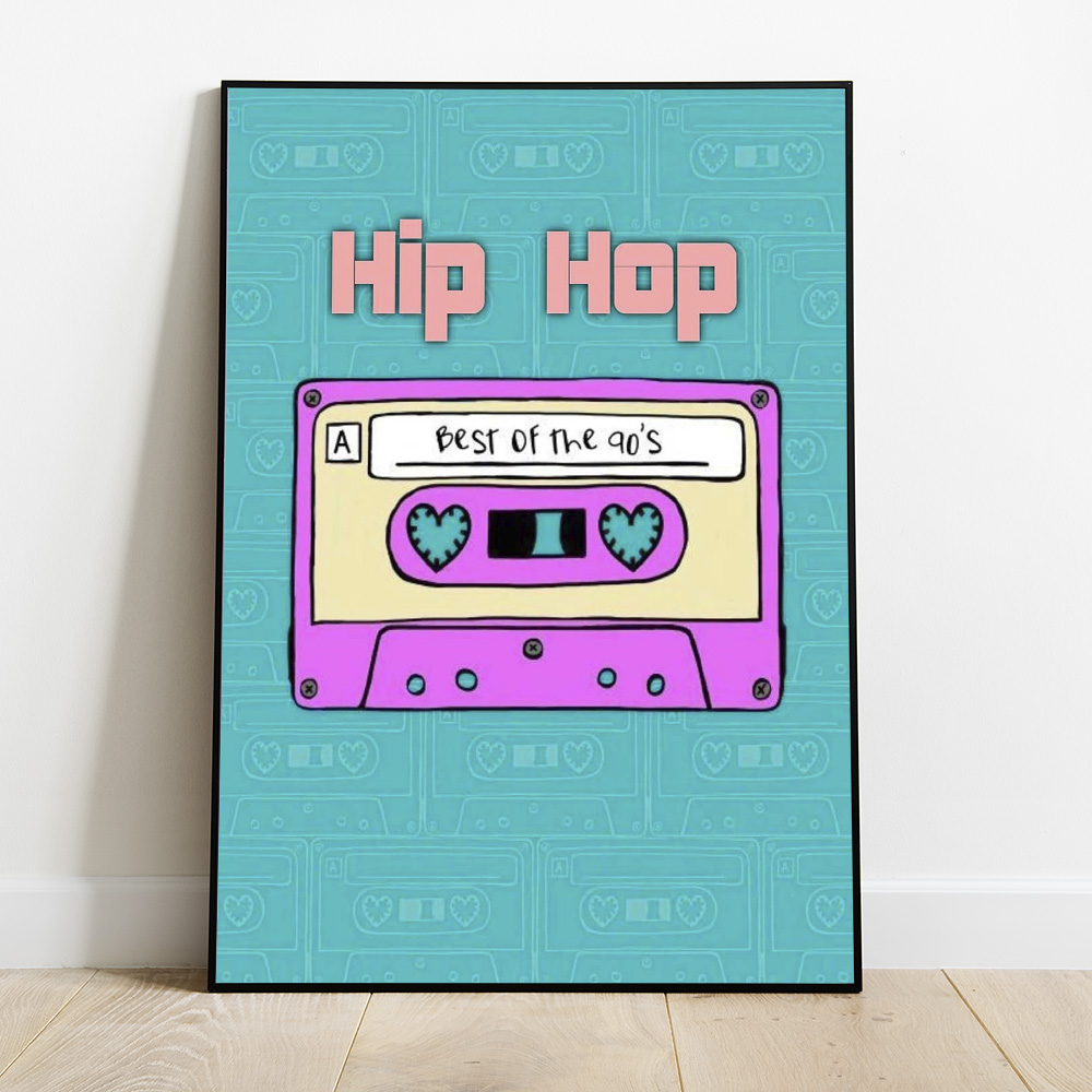 HIP HOP TAPE BOLD AND MAXIMALIST POSTER