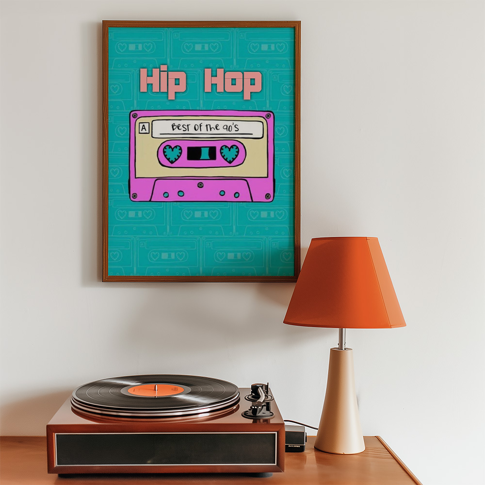 Alternative view of HIP HOP TAPE BOLD AND MAXIMALIST POSTER