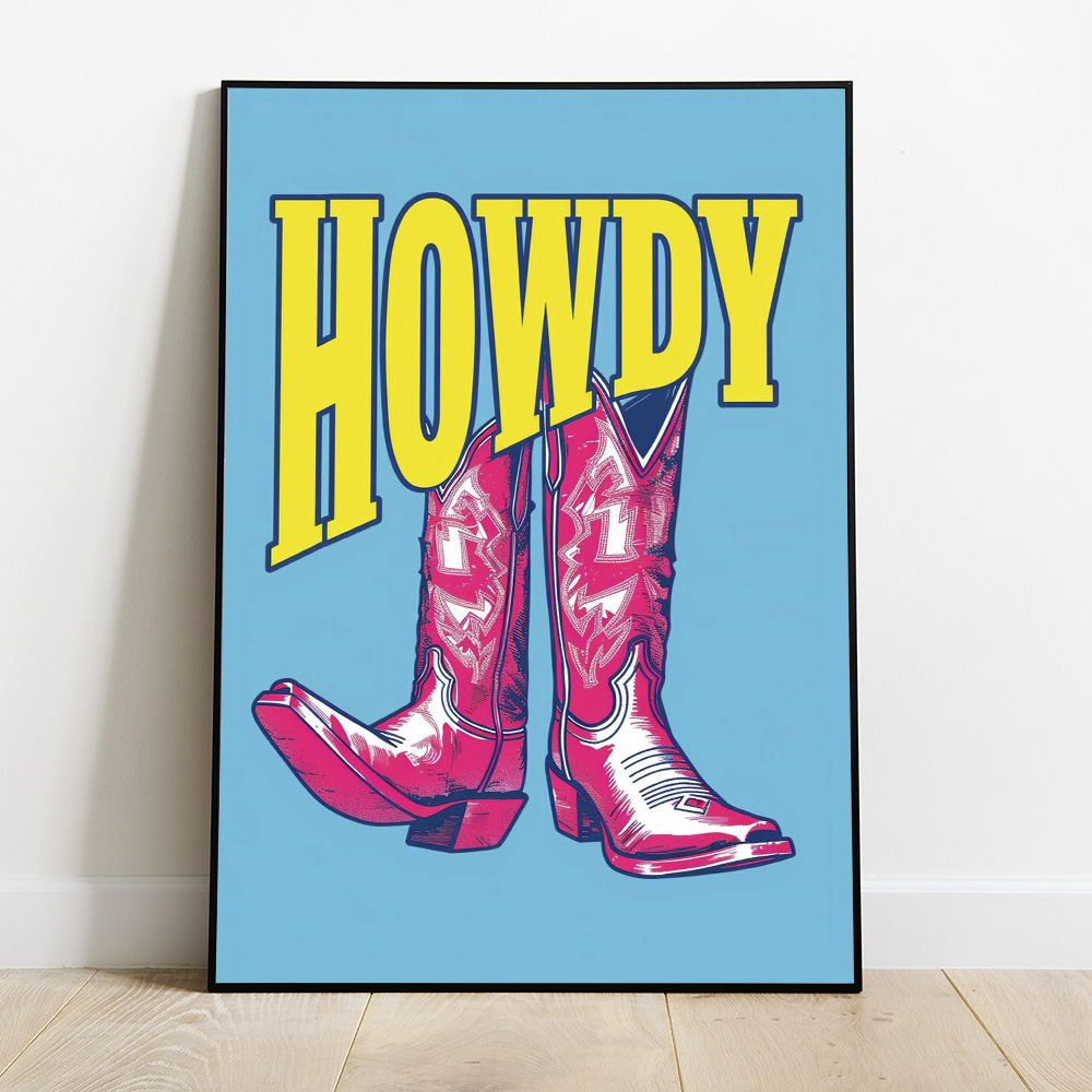 HOWDY BOLD AND MAXIMALIST POSTER