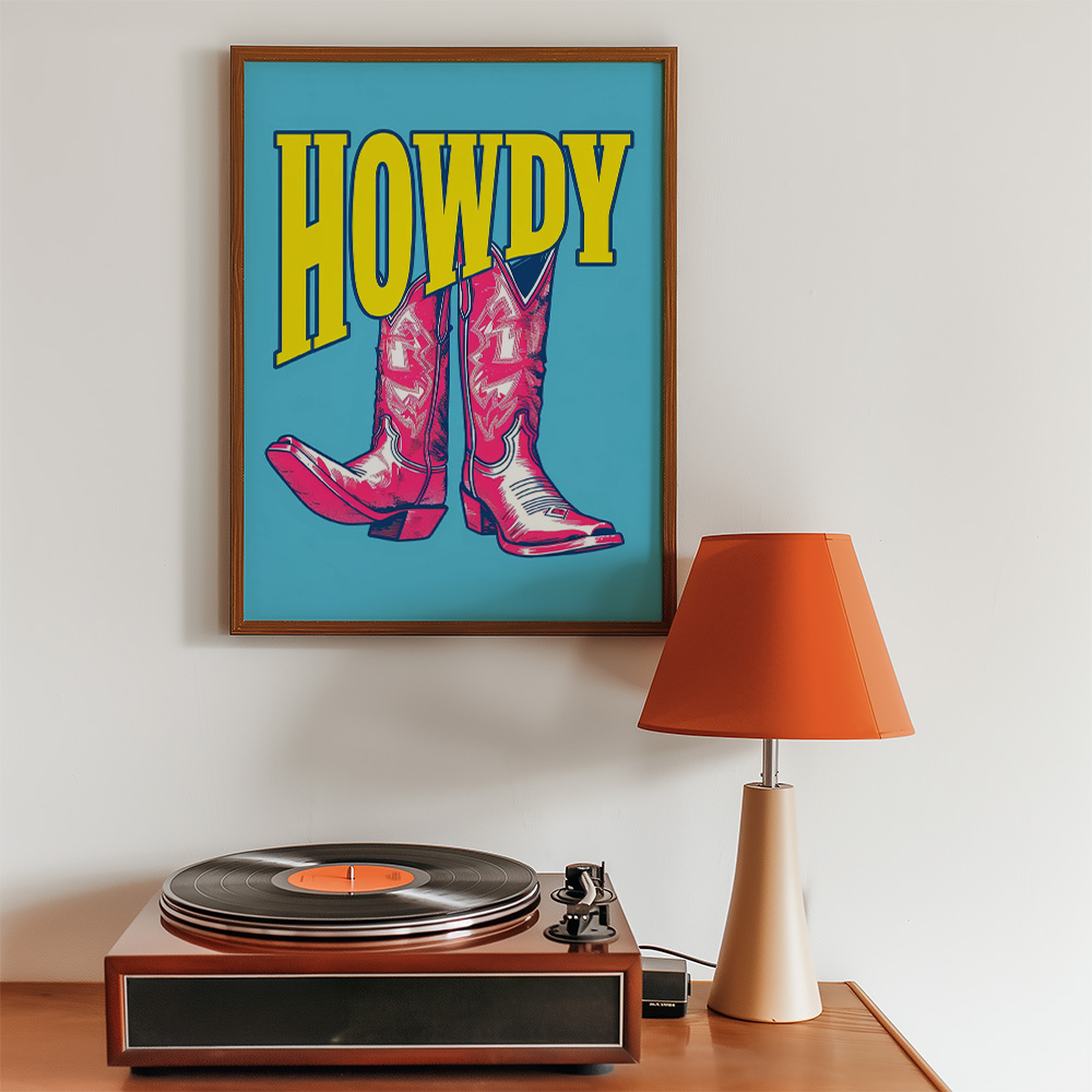 Alternative view of HOWDY BOLD AND MAXIMALIST POSTER