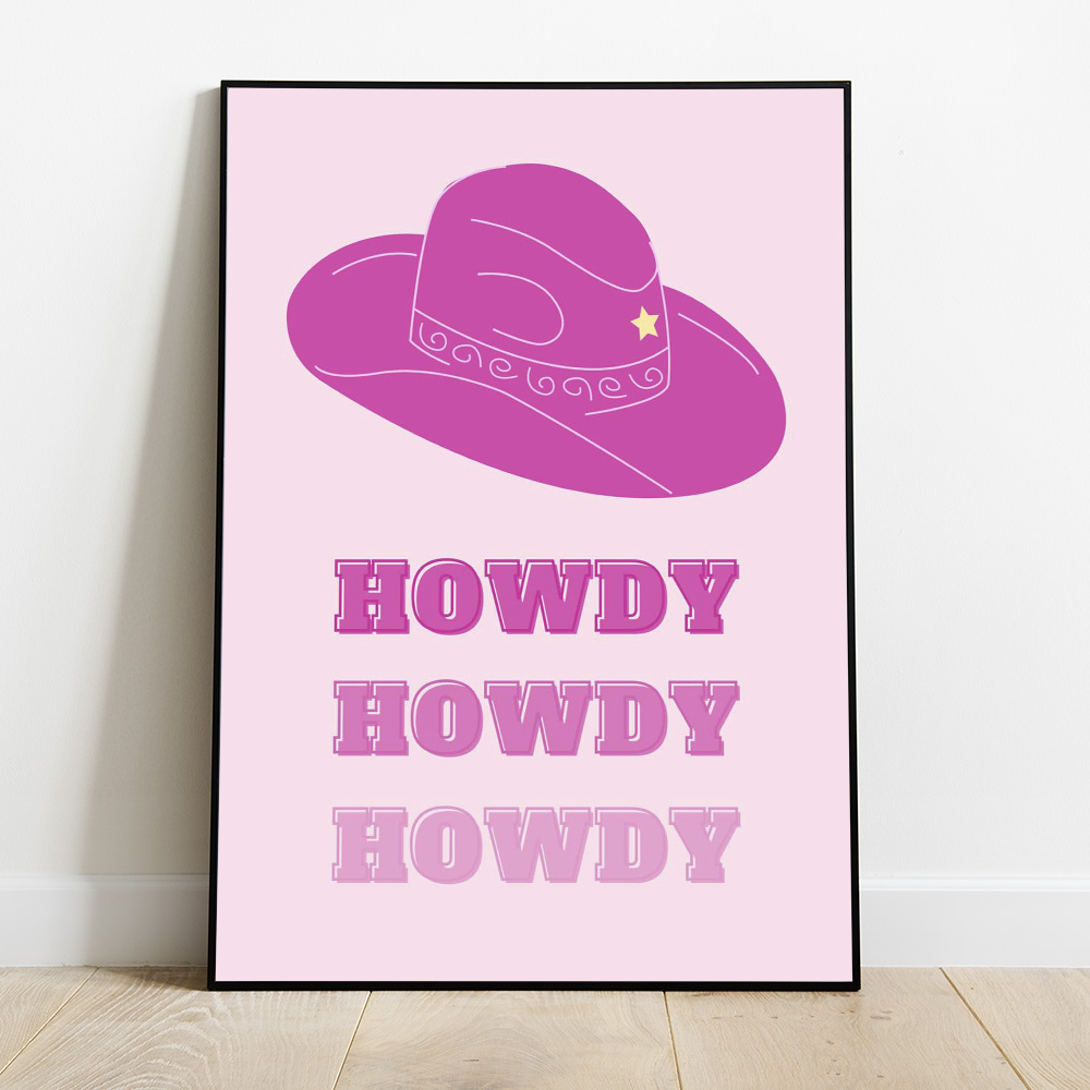 HOWDY HOWDY BOLD AND MAXIMALIST POSTER