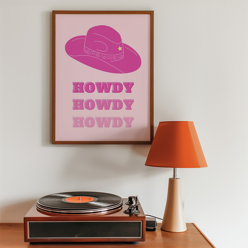 Alternative view of HOWDY HOWDY BOLD AND MAXIMALIST POSTER