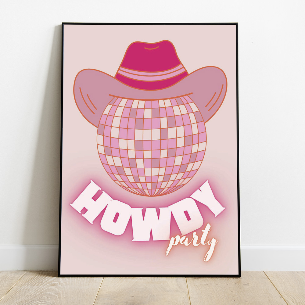 HOWDY PARTY BOLD AND MAXIMALIST POSTER