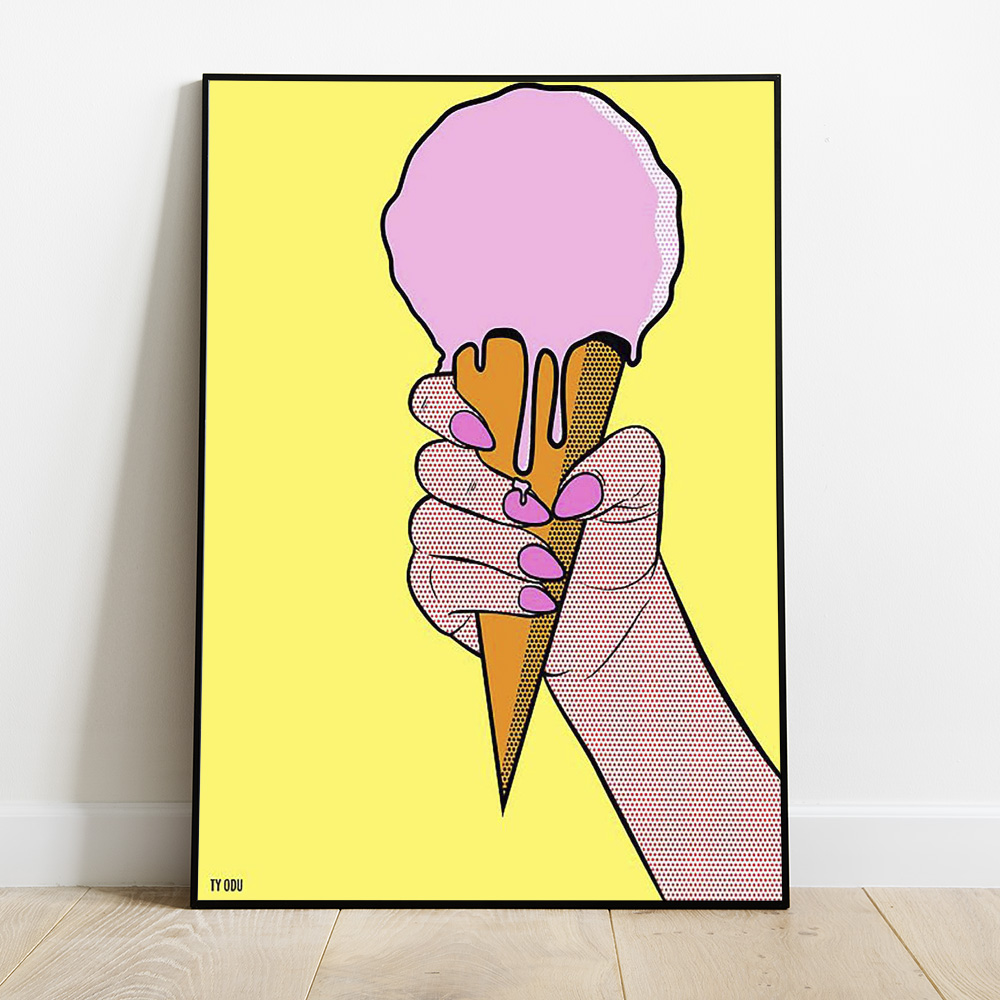 ICECREAM BOLD AND MAXIMALIST POSTER