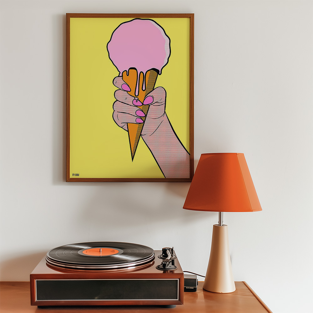 Alternative view of ICECREAM BOLD AND MAXIMALIST POSTER