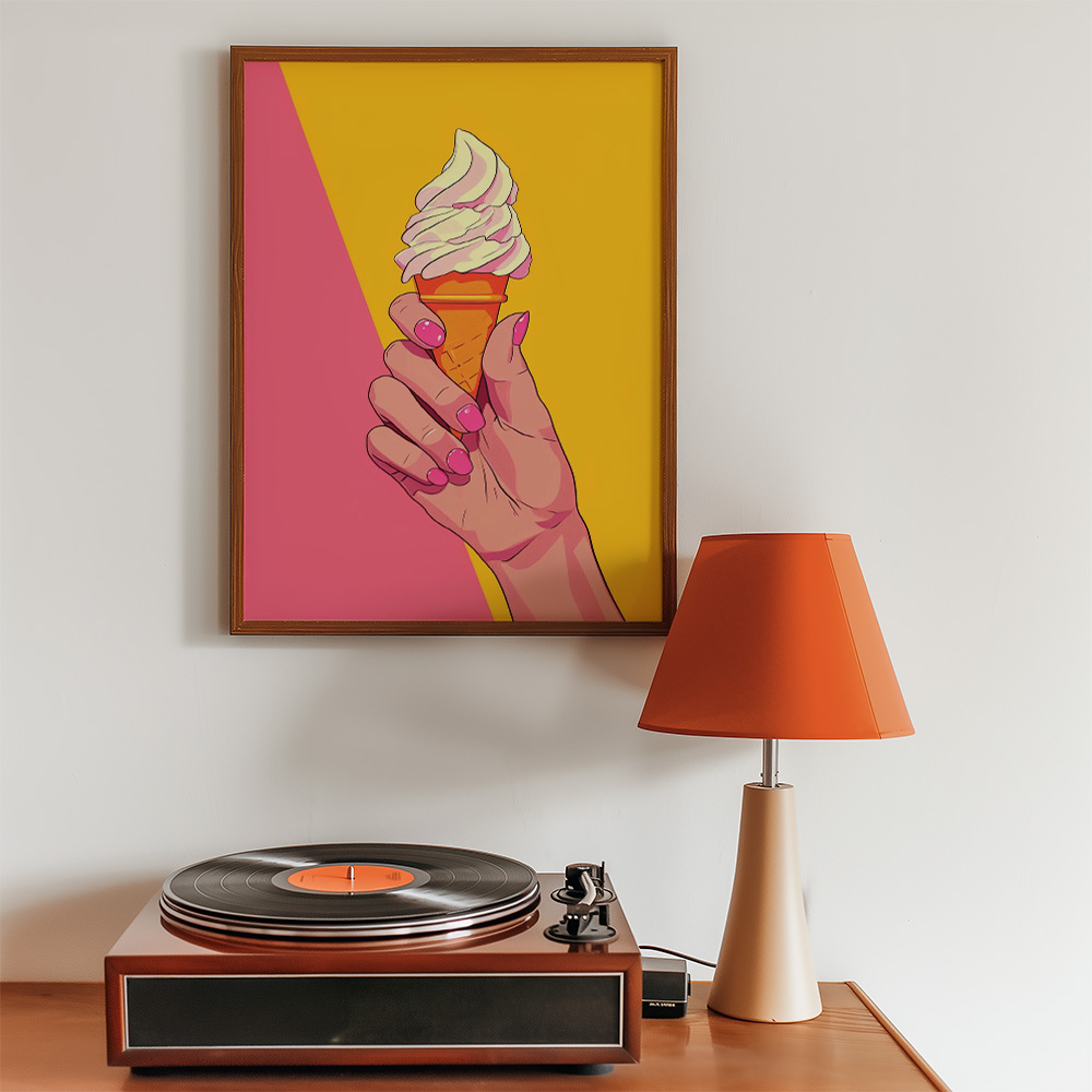 Alternative view of ICECREAM II BOLD AND MAXIMALIST POSTER