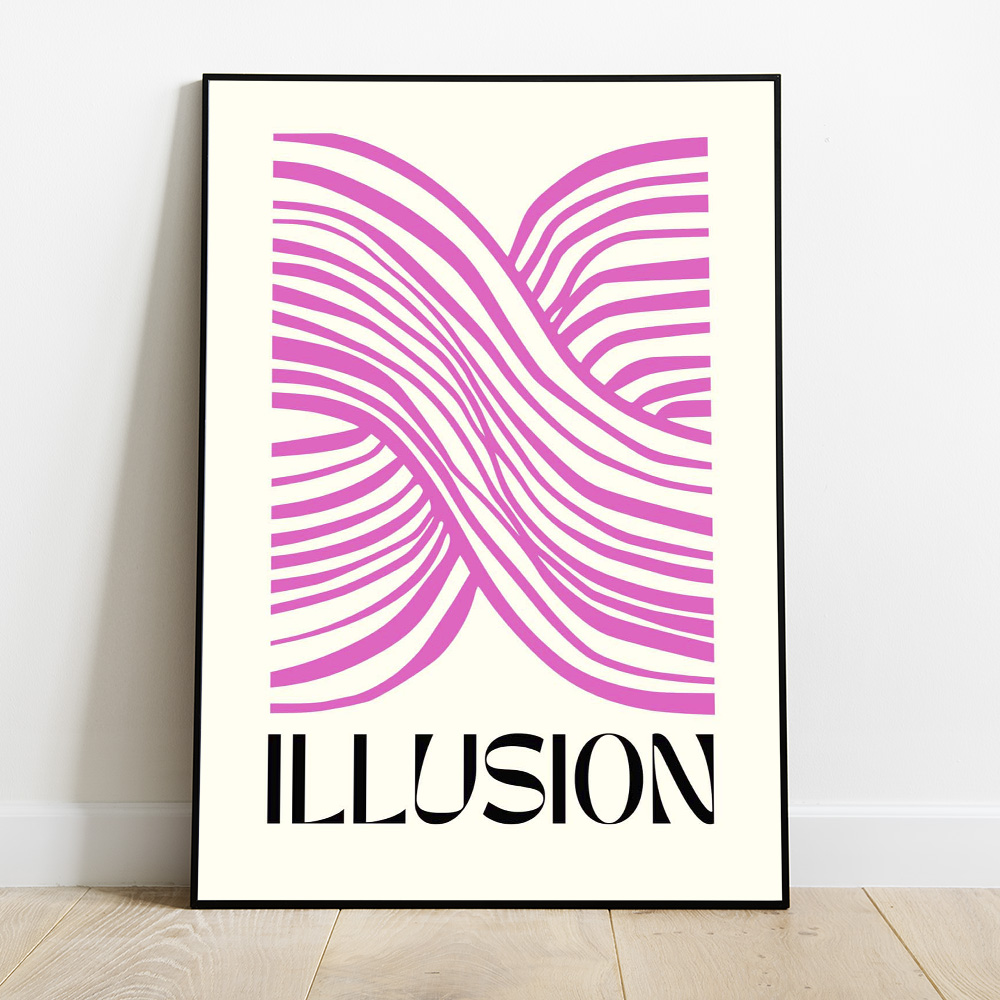 ILLUSION BOLD AND MAXIMALIST POSTER