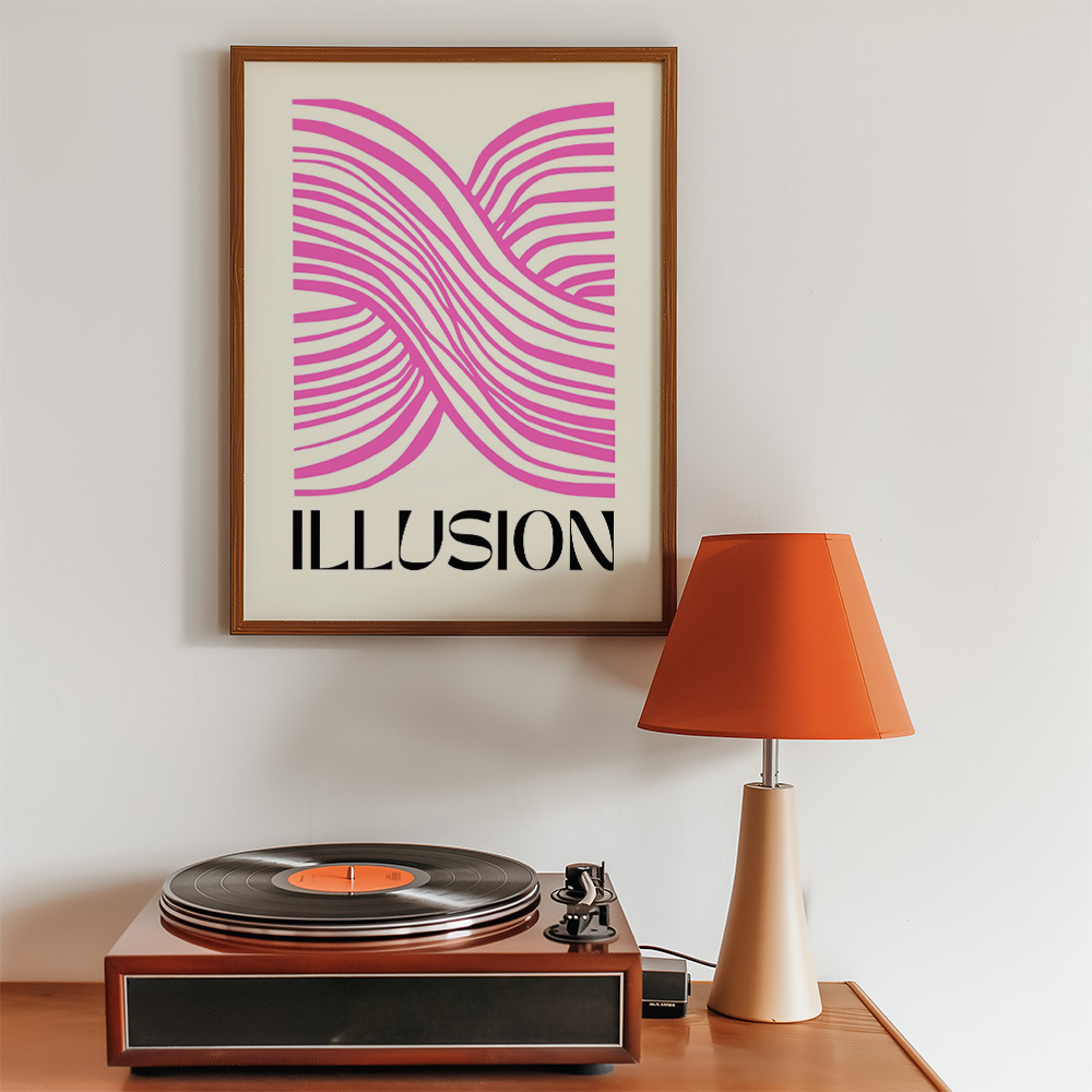 Alternative view of ILLUSION BOLD AND MAXIMALIST POSTER
