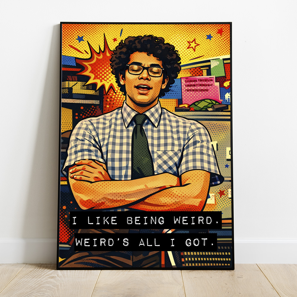 Alternative view of IT CROWD MOSS MAXIMALIST POP ART STYLE POSTER